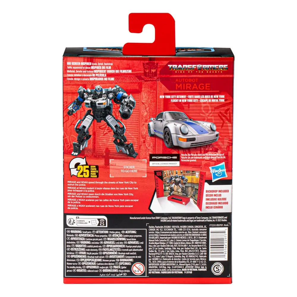 Transformers: Rise of the Beasts Generations Studio Series Deluxe Class 105 Autobot Mirage akciófigura 11 cm termékfotó