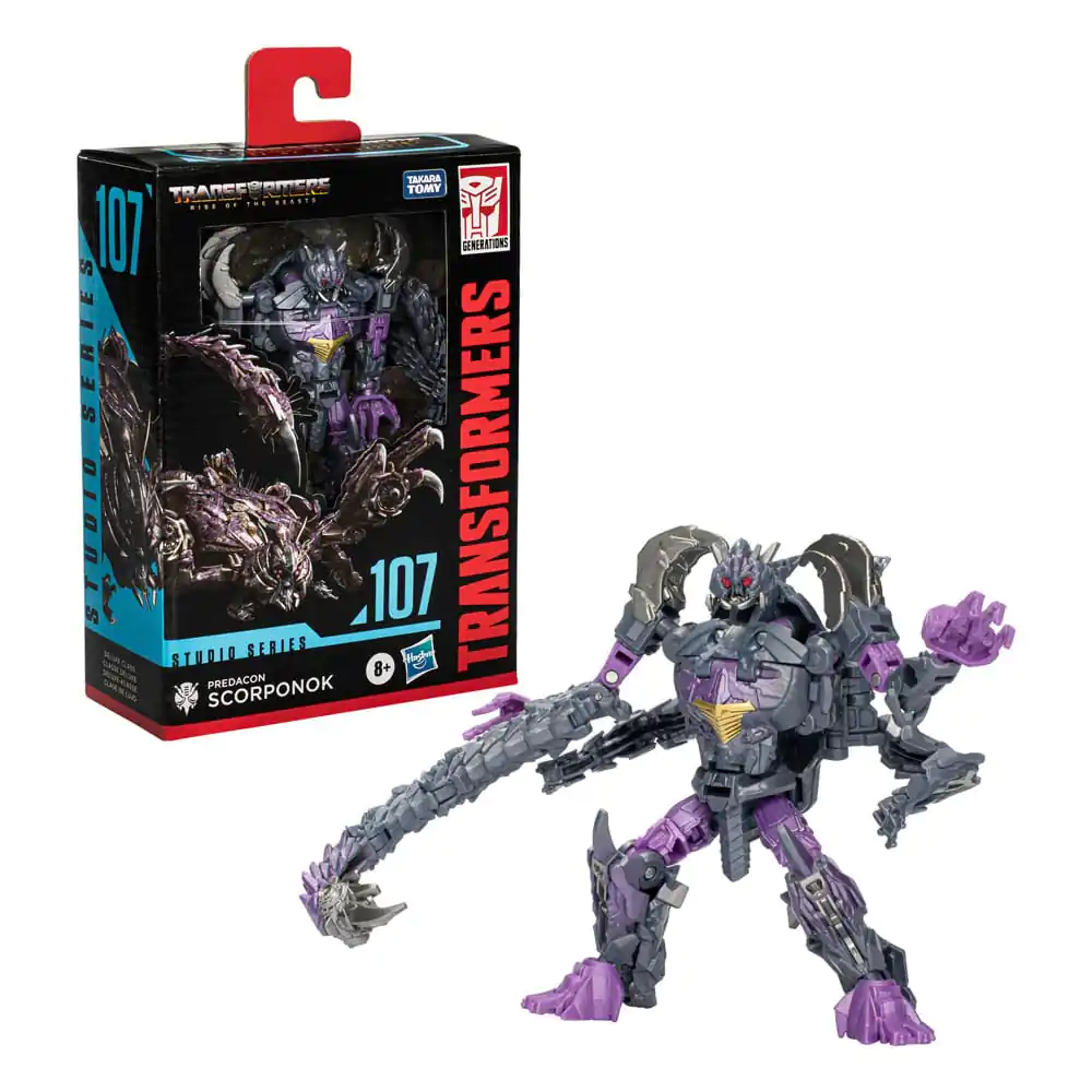 Transformers: Rise of the Beasts Generations Studio Series Deluxe Class 107 Predacon Scorponok akciófigura 11 cm termékfotó