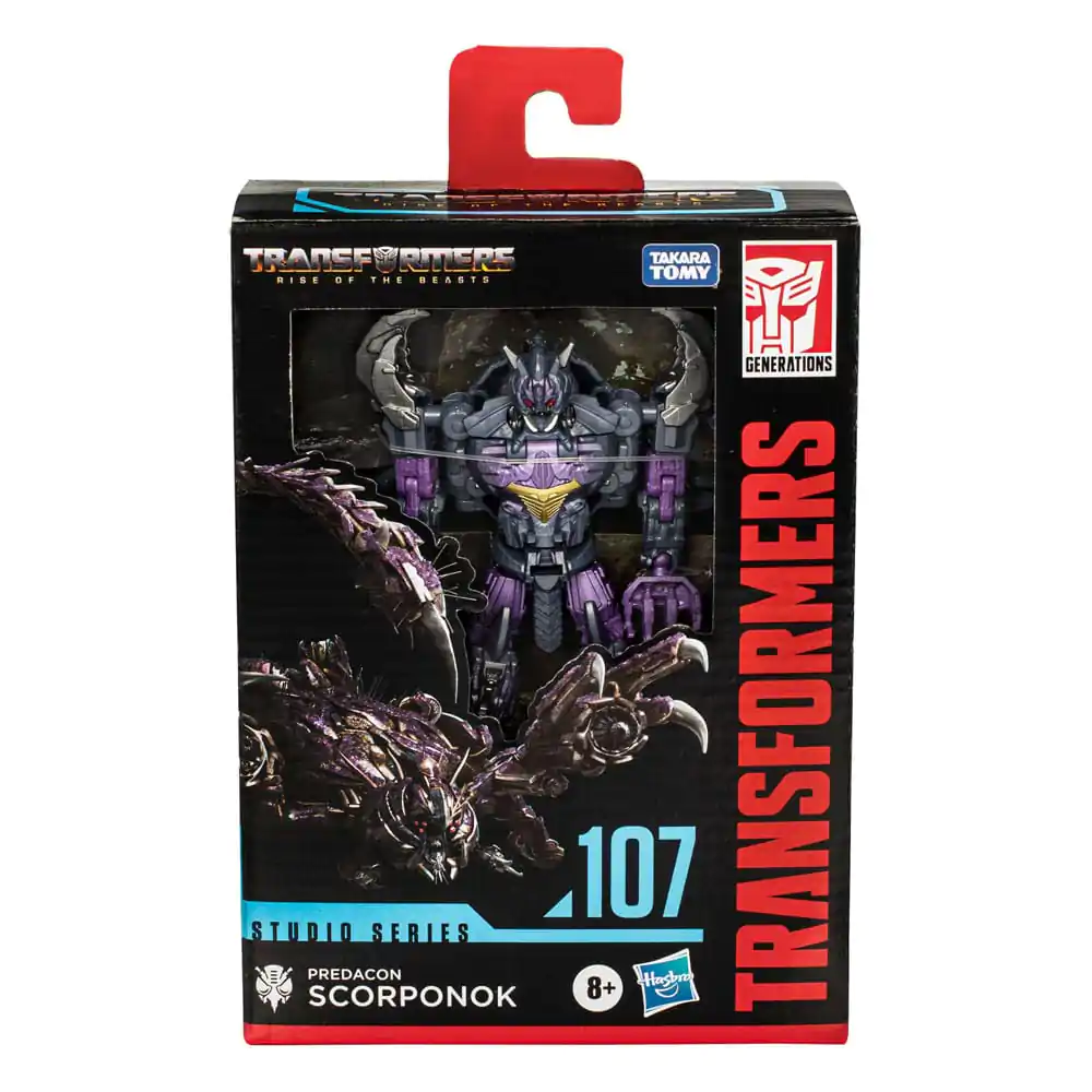 Transformers: Rise of the Beasts Generations Studio Series Deluxe Class 107 Predacon Scorponok akciófigura 11 cm termékfotó