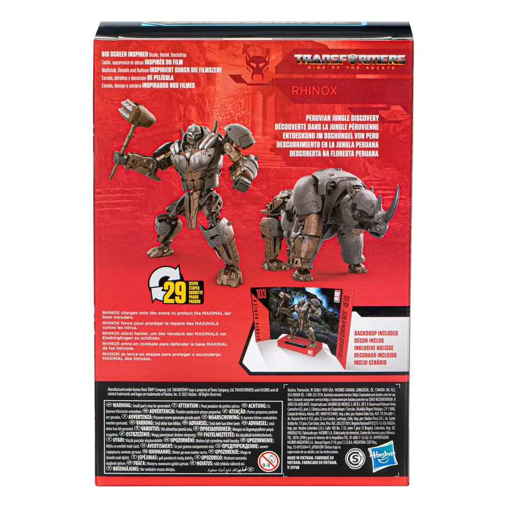 Transformers: Rise of the Beasts Studio Series Voyager Class 103 Rhinox akciófigura 16 cm termékfotó