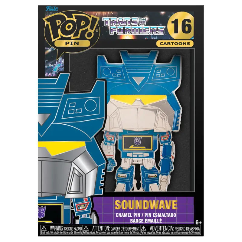 Transformers Soundwave Big Enamel POP Pin 10cm termékfotó