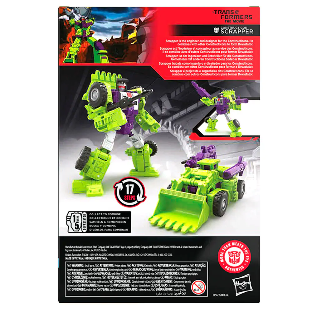 Transformers Studio Series Constructicon Scrapper figura 16,5cm termékfotó