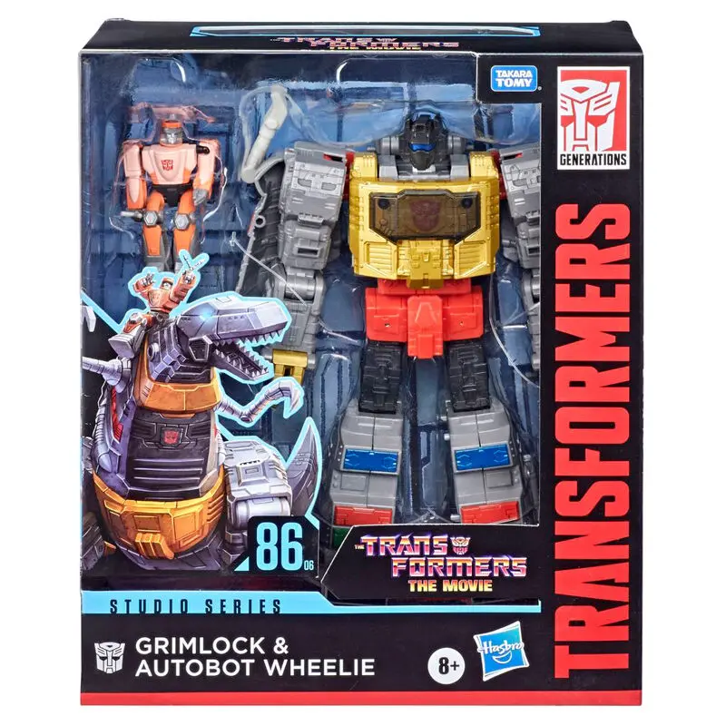 Transformers Studio Series Leader Class Grimlock &amp; Autobot Wheelie figura 20cm termékfotó