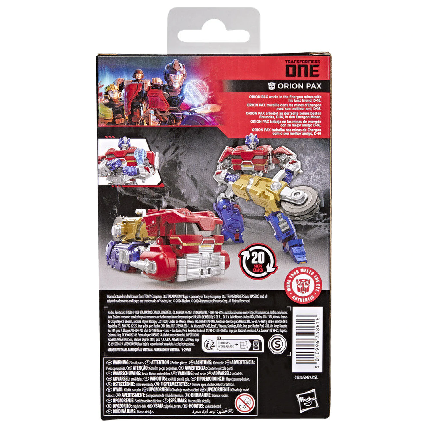 Transformers Studio Series - Transformers One Deluxe Class Orion Pax figura 12,5cm termékfotó