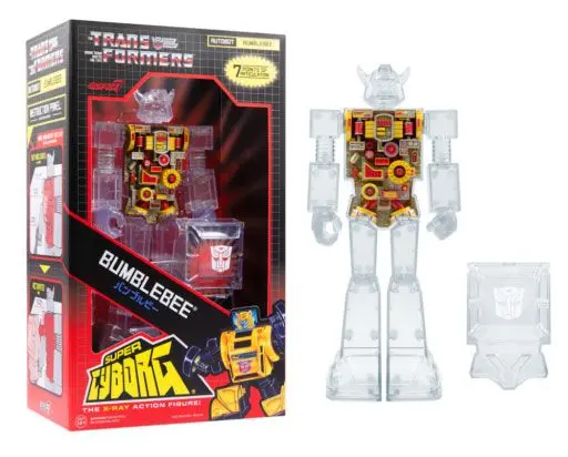 Transformers Super Cyborg Bumblebee (Clear) akciófigura 28 cm termékfotó