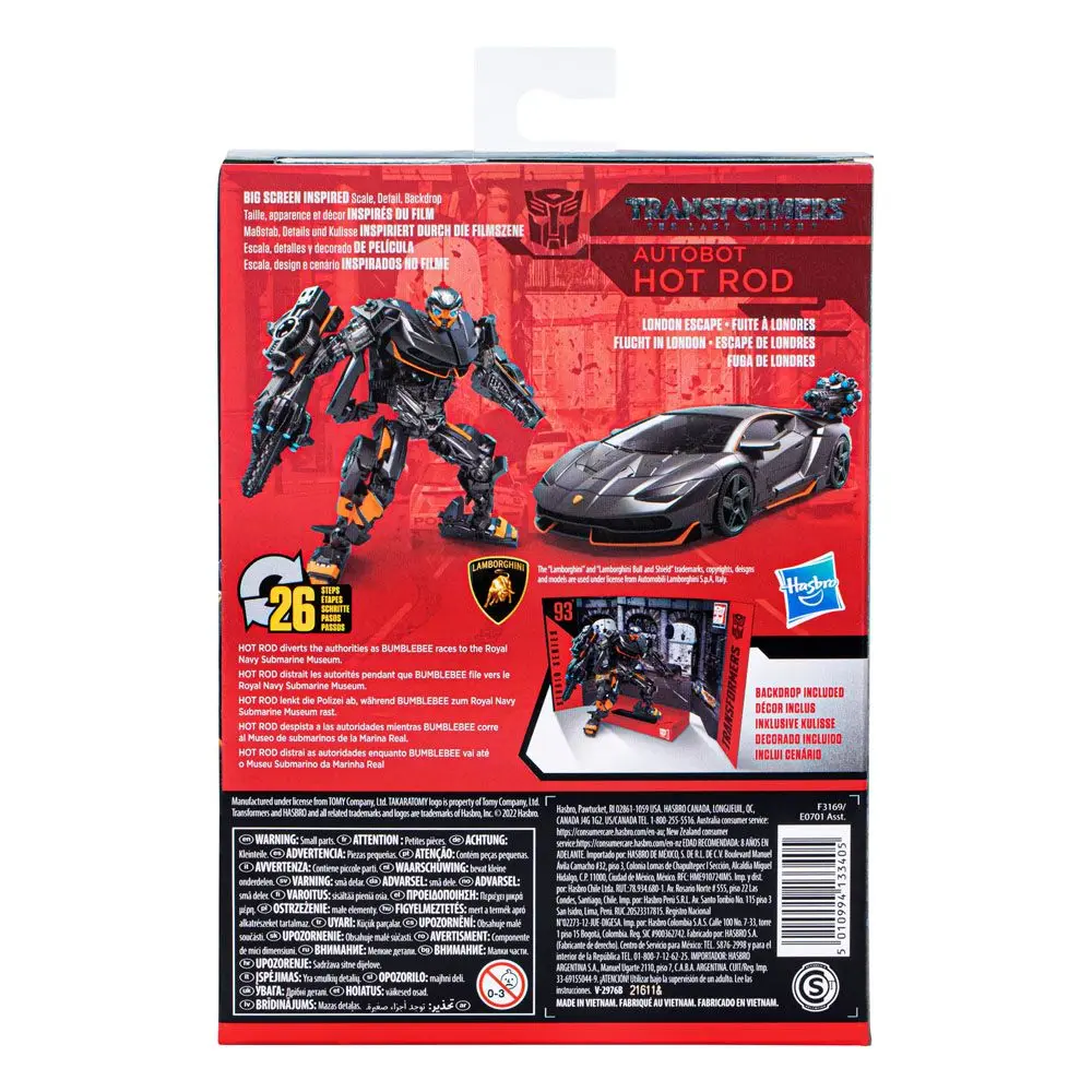 Transformers: The Last Knight Generations Studio Series Deluxe Class Autobod Hot Rod akciófigura 11 cm termékfotó