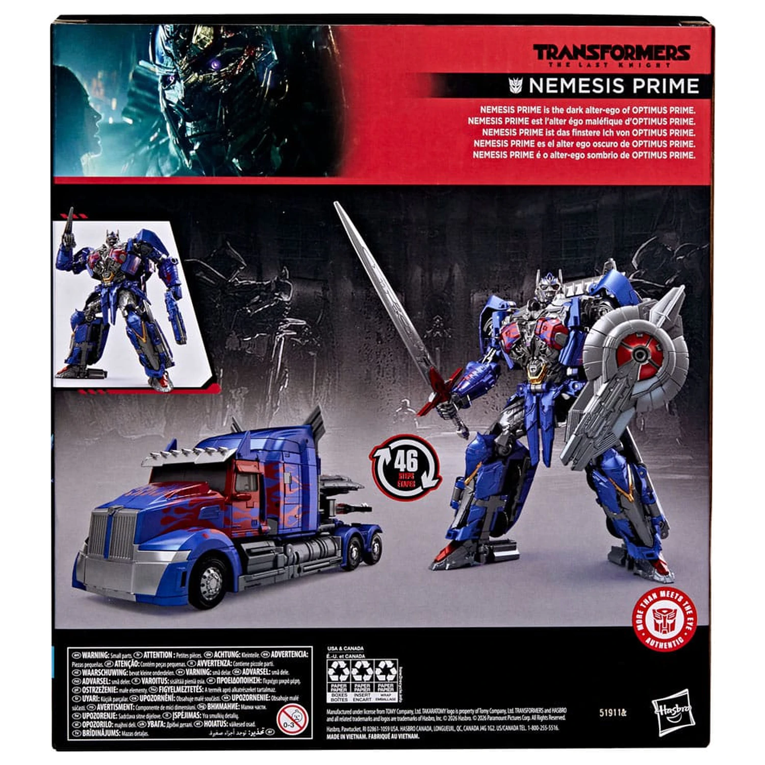 Transformers: The Last Knight Studio Series Leader Class Nemesis Prime akciófigura 22 cm termékfotó