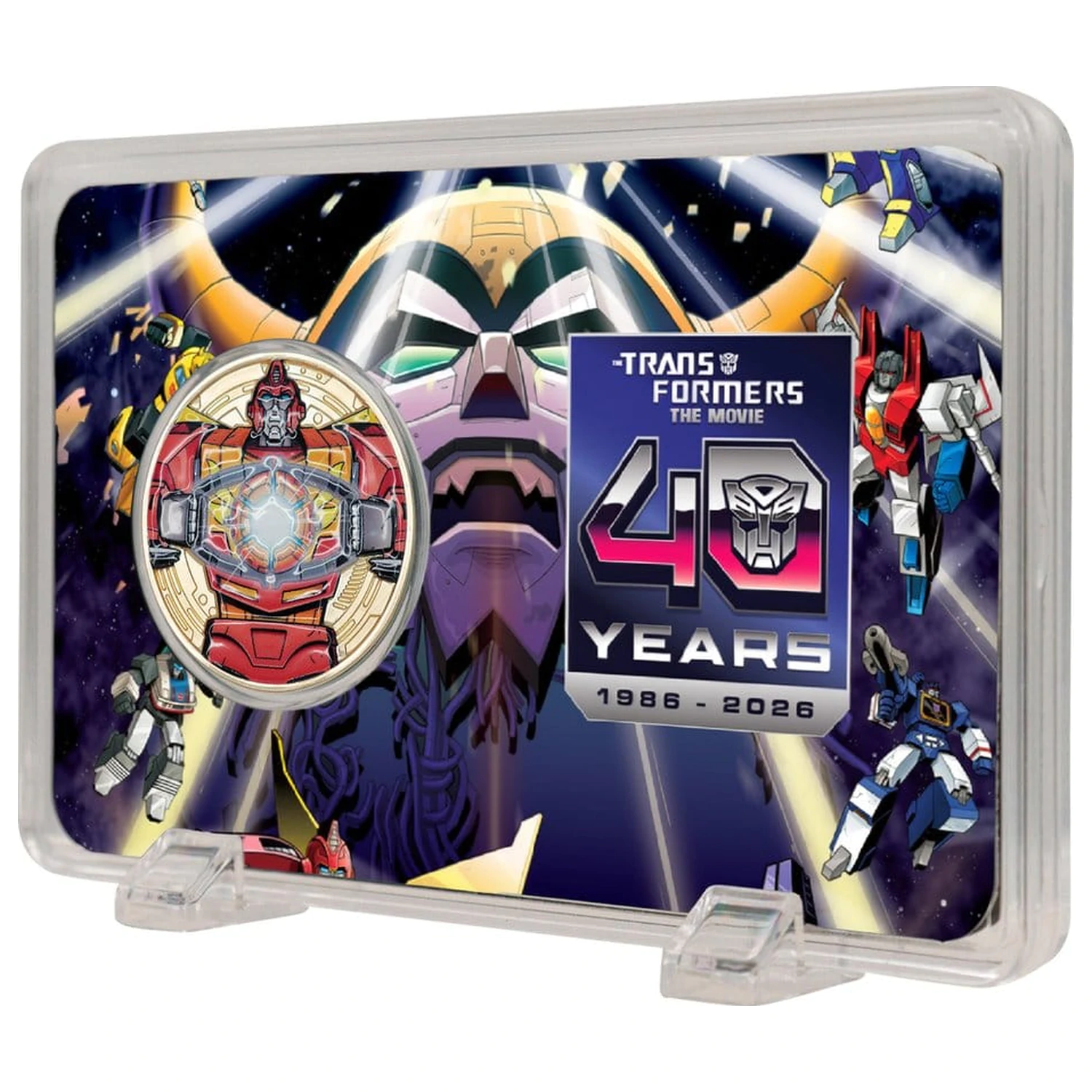 Transformers The Movie 40th Anniversary Gyűjthető érme Limitált kiadás 24k aranyozott termékfotó