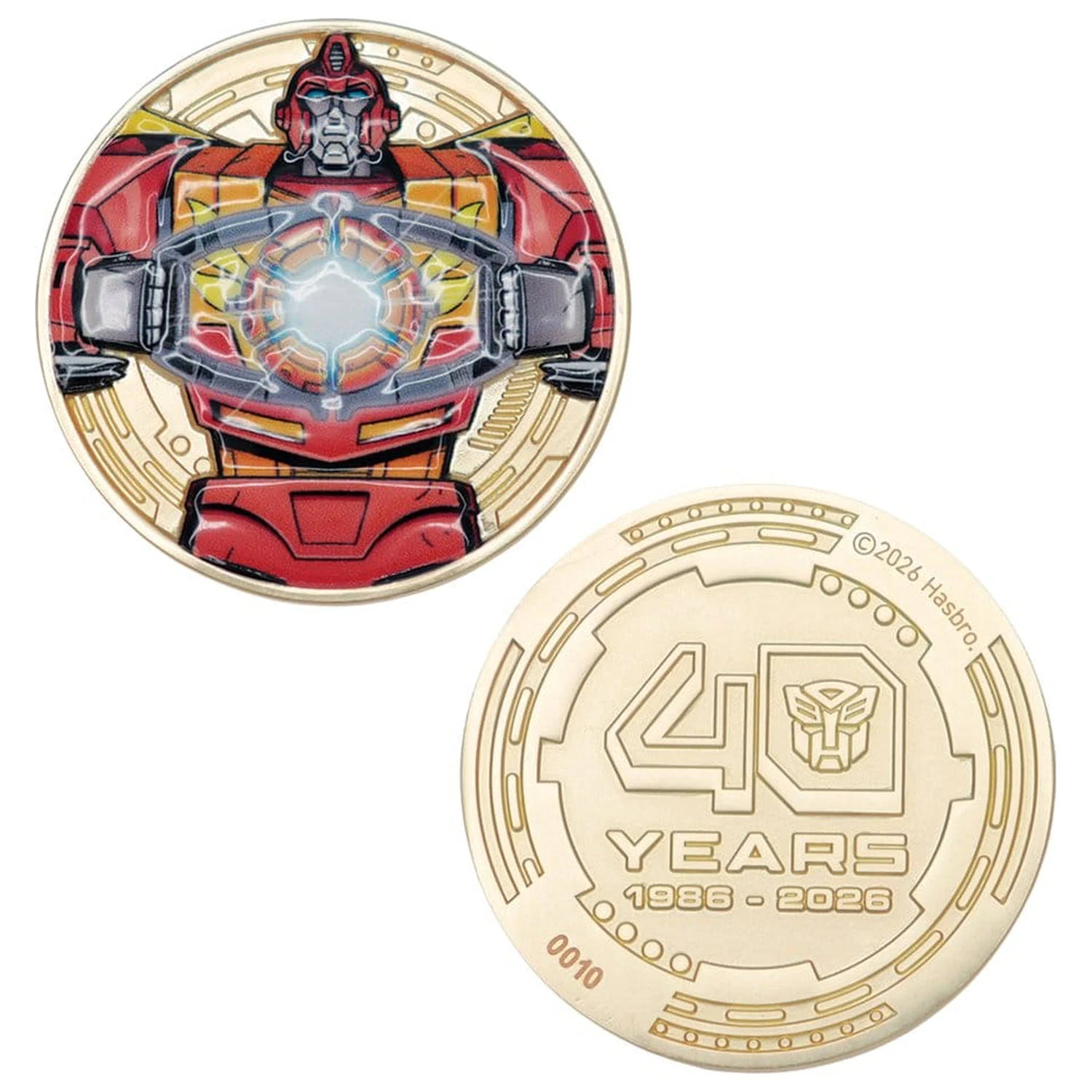 Transformers The Movie 40th Anniversary Gyűjthető érme Limitált kiadás 24k aranyozott termékfotó