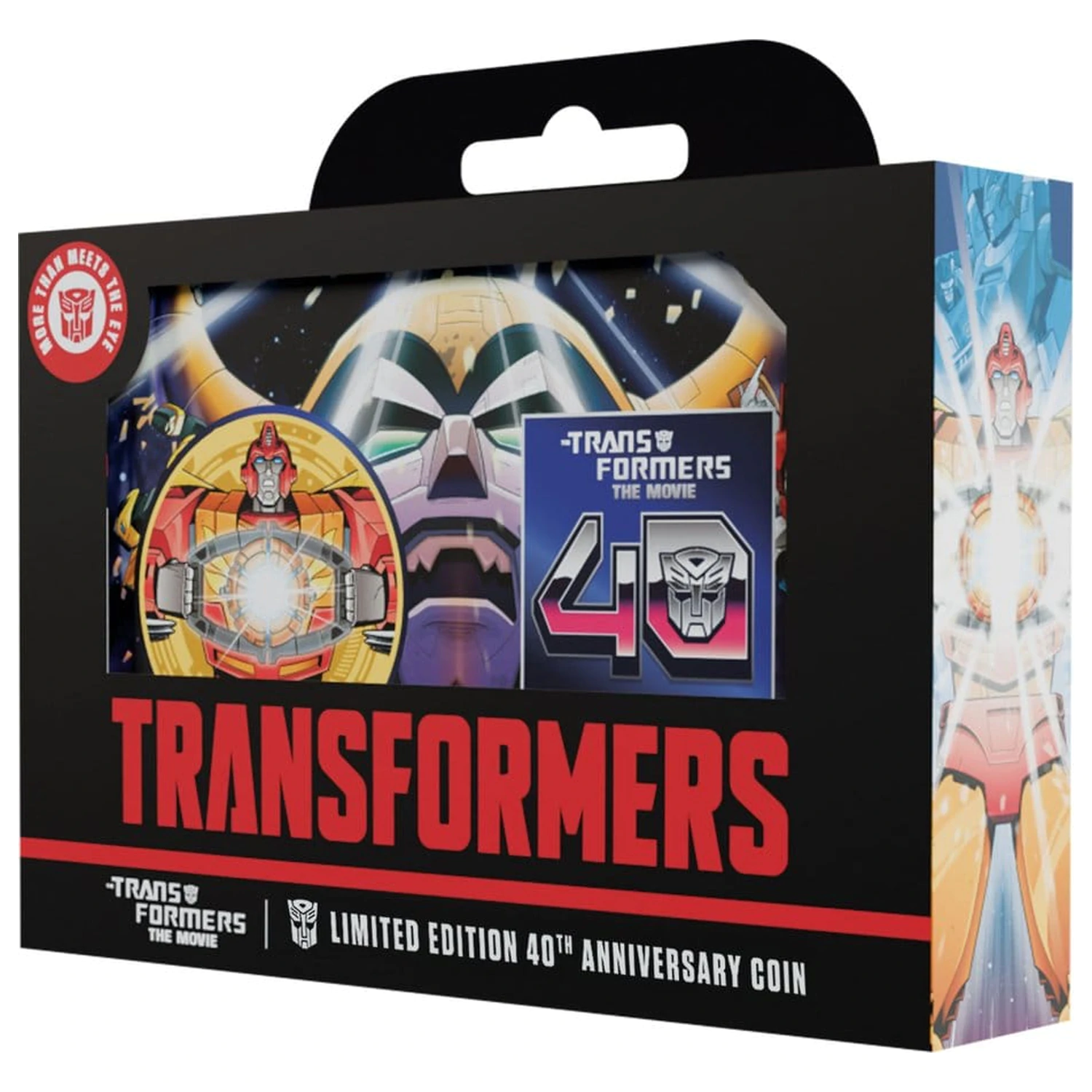 Transformers The Movie 40th Anniversary Gyűjthető érme Limitált kiadás 24k aranyozott termékfotó