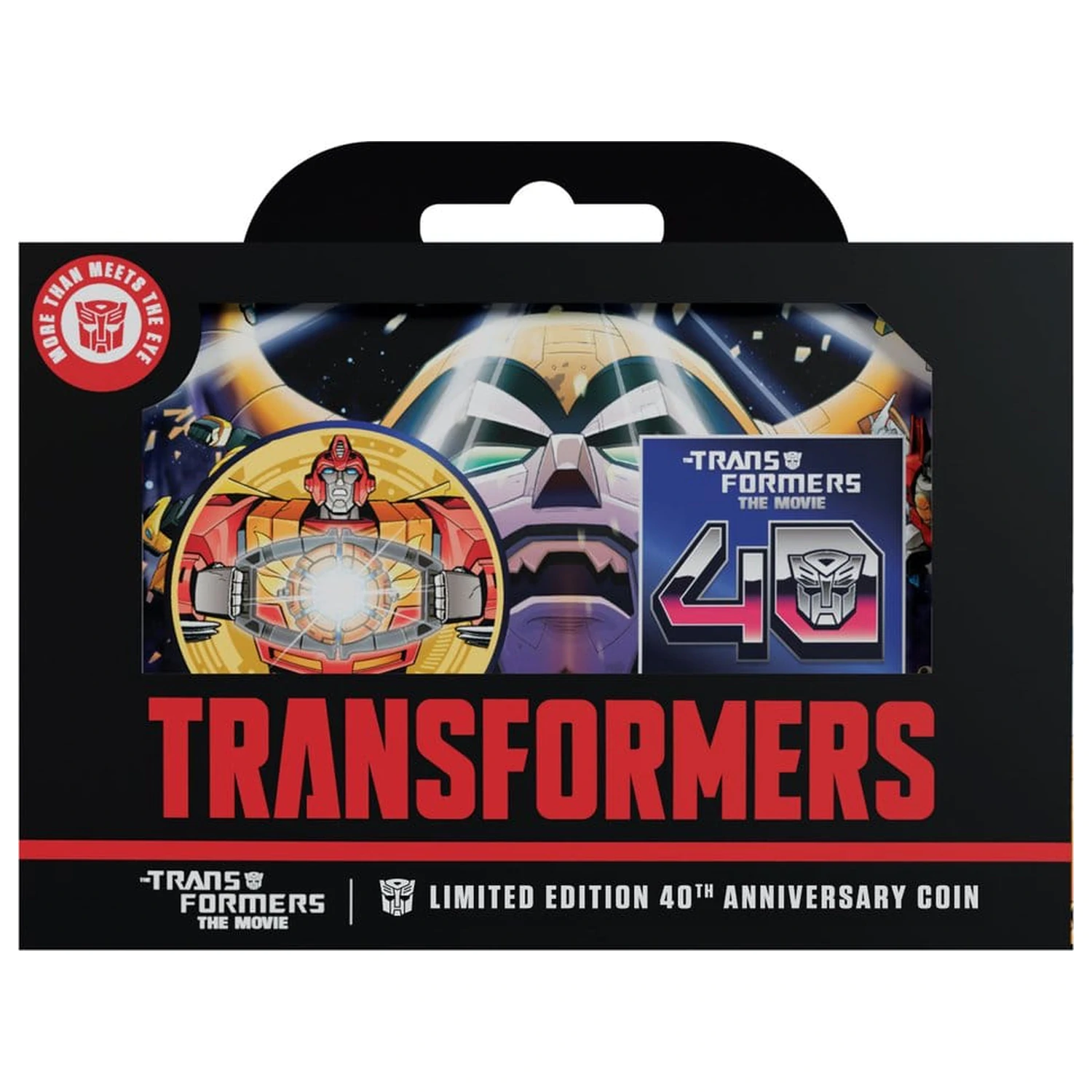 Transformers The Movie 40th Anniversary Gyűjthető érme Limitált kiadás 24k aranyozott termékfotó