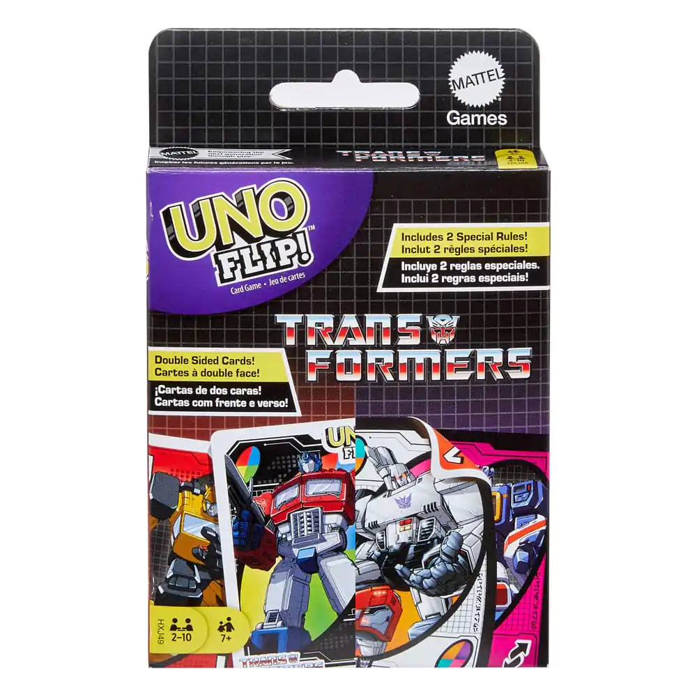 Transformers UNO Flip! kártyajáték termékfotó