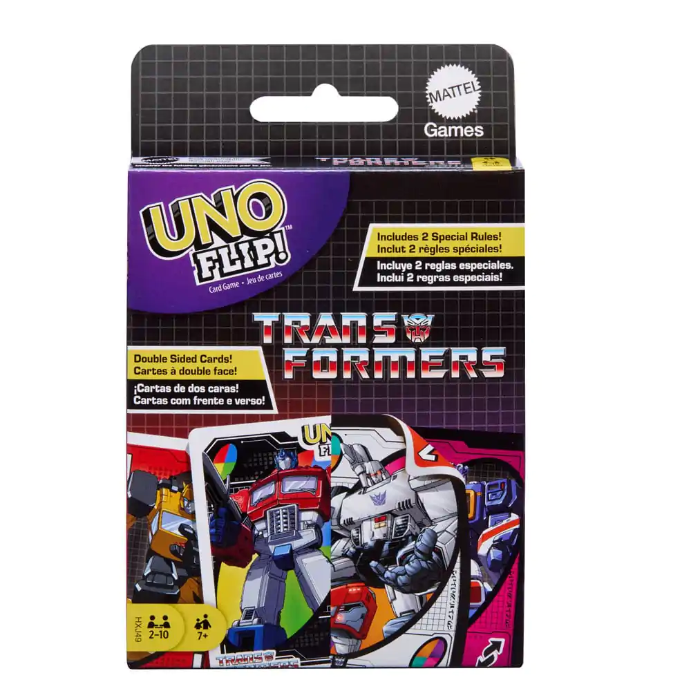 Transformers UNO Flip! kártyajáték termékfotó