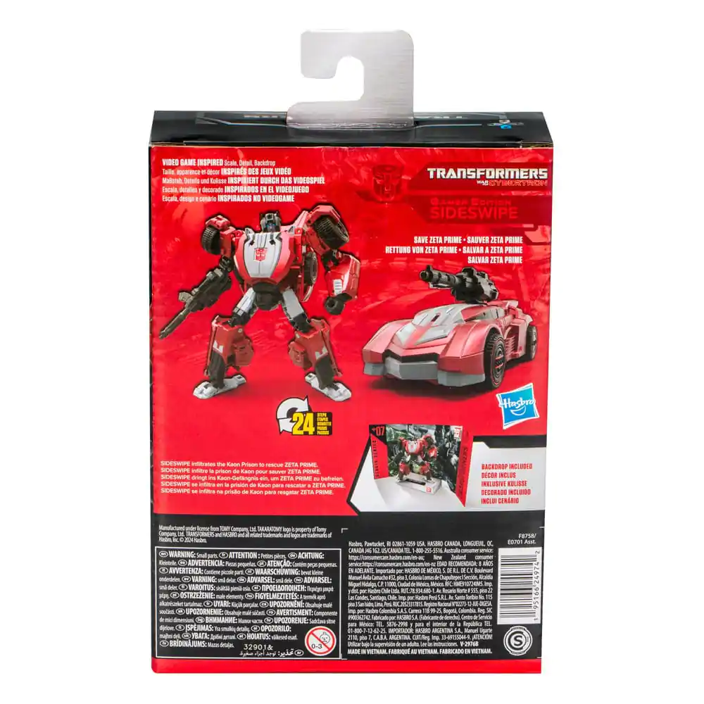 Transformers: War for Cybertron Studio Series Deluxe Class Gamer Edition Sideswipe akciófigura 11 cm termékfotó