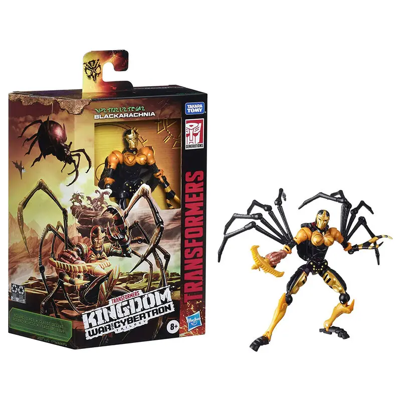 Transformers War For Cybertron Kingdom Black Arachnia figura 14cm termékfotó