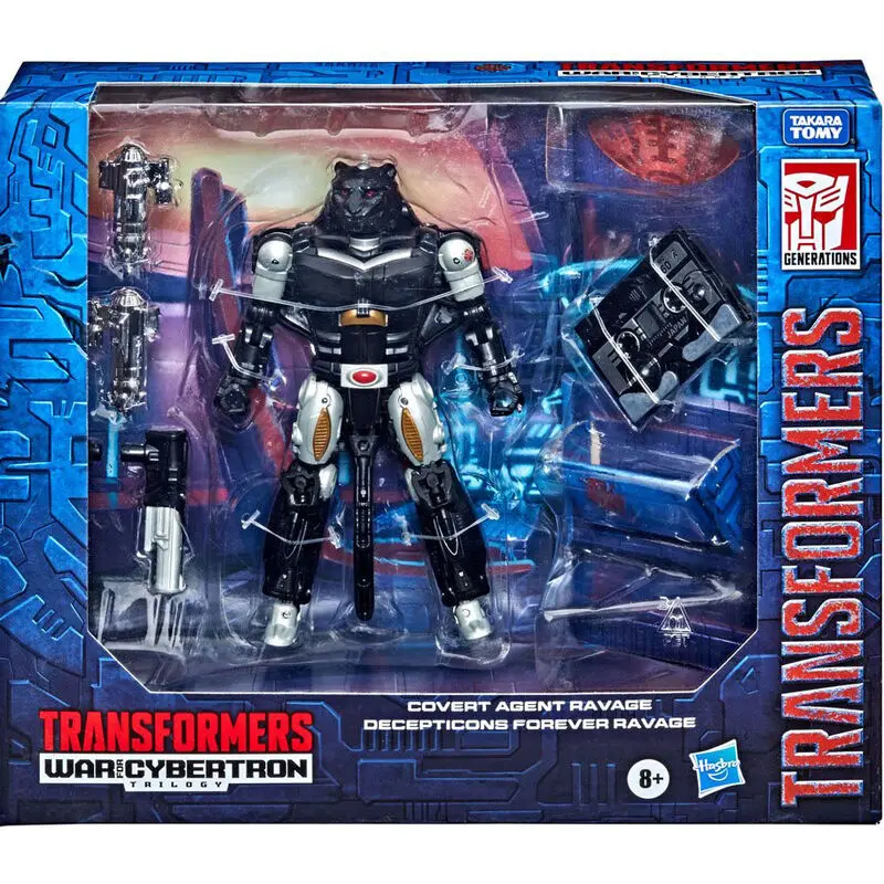 Transformers War From Cybertron Covert Agent Ravege + Decepticon Forever Ravag figura 15cm termékfotó