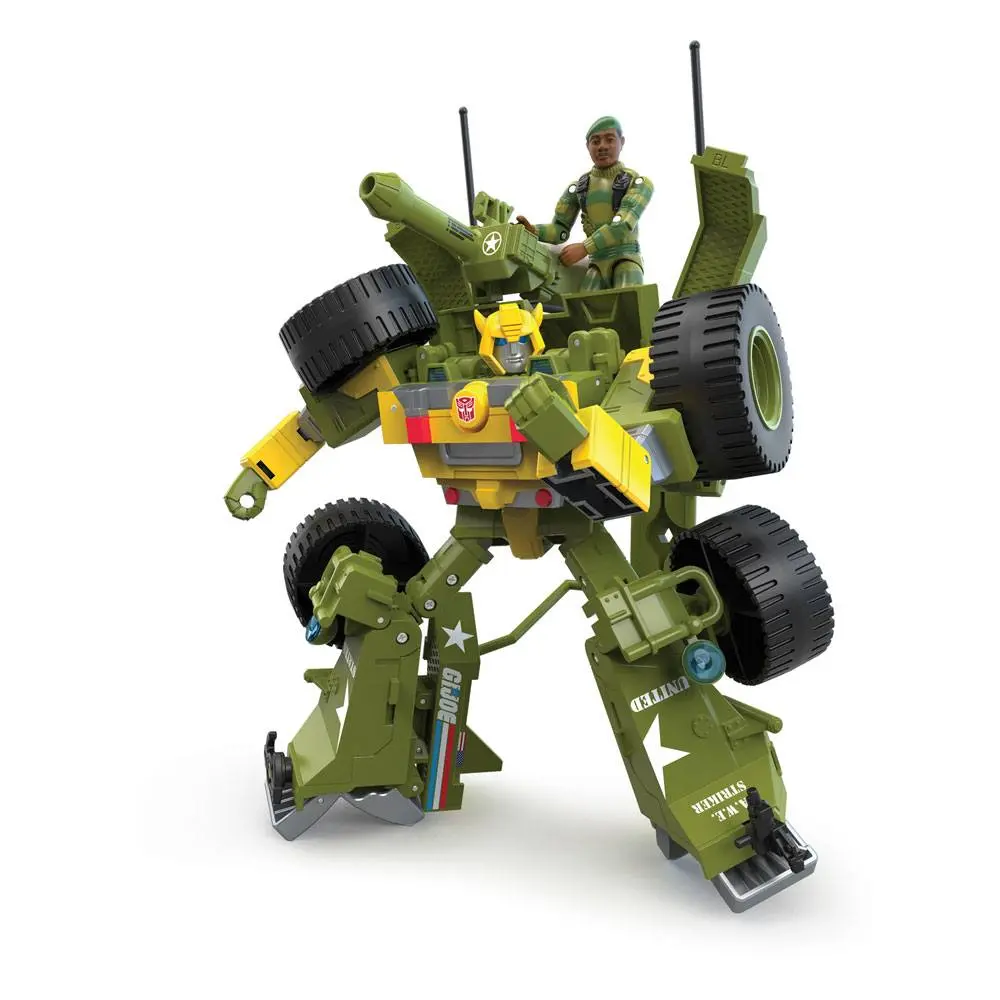 Transformers x G.I. Joe Mash-Up Bumblebee A.W.E. Striker with Lonzo `Stalker´ Wilkinson akciófigura 23 cm termékfotó