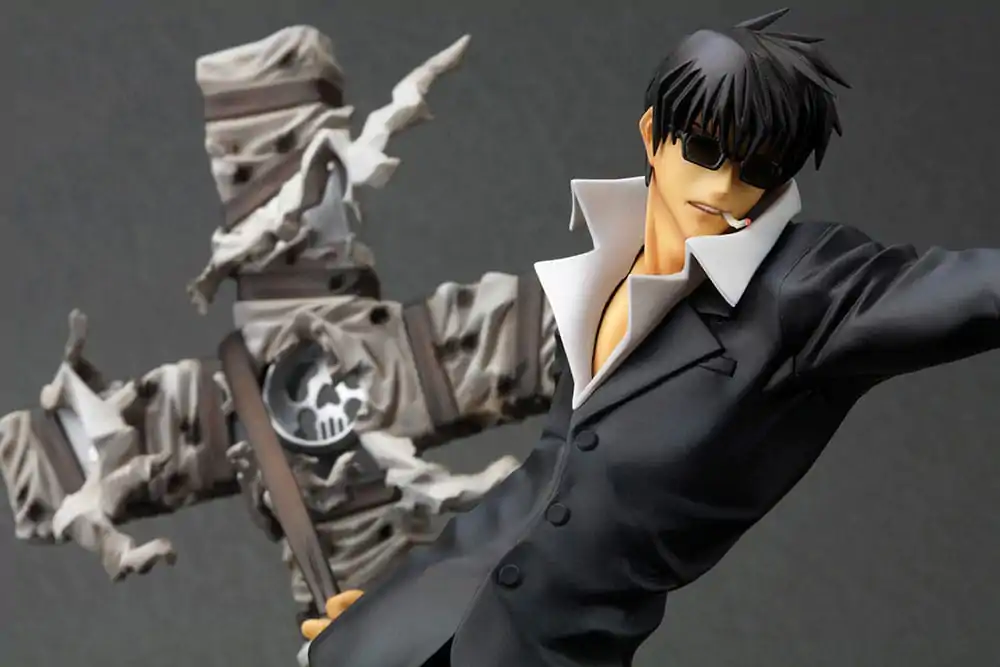 Trigun Badlands Rumble ARTFX J Statue 1/8 Nicholas D. Wolfwood Renewal Package Version 20 cm termékfotó