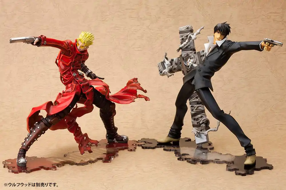 Trigun Badlands Rumble ARTFX J szobor figura 1/8 Vash The Stampede Renewal Package Version 19 cm termékfotó