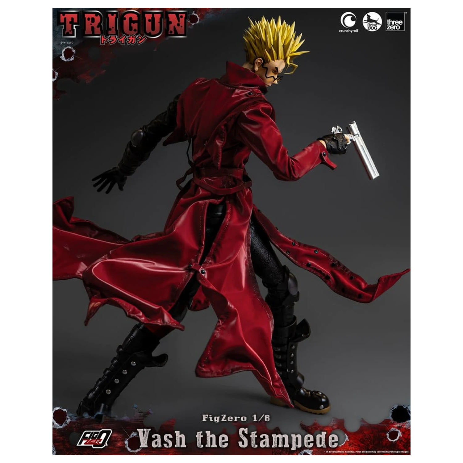 Trigun FigZero akciófigura 1/6 Vash the Stampede 31 cm termékfotó