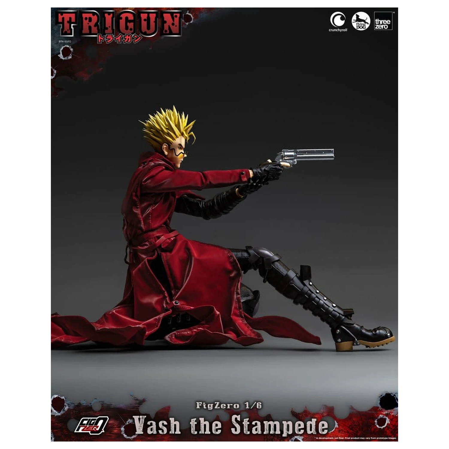 Trigun FigZero akciófigura 1/6 Vash the Stampede 31 cm termékfotó