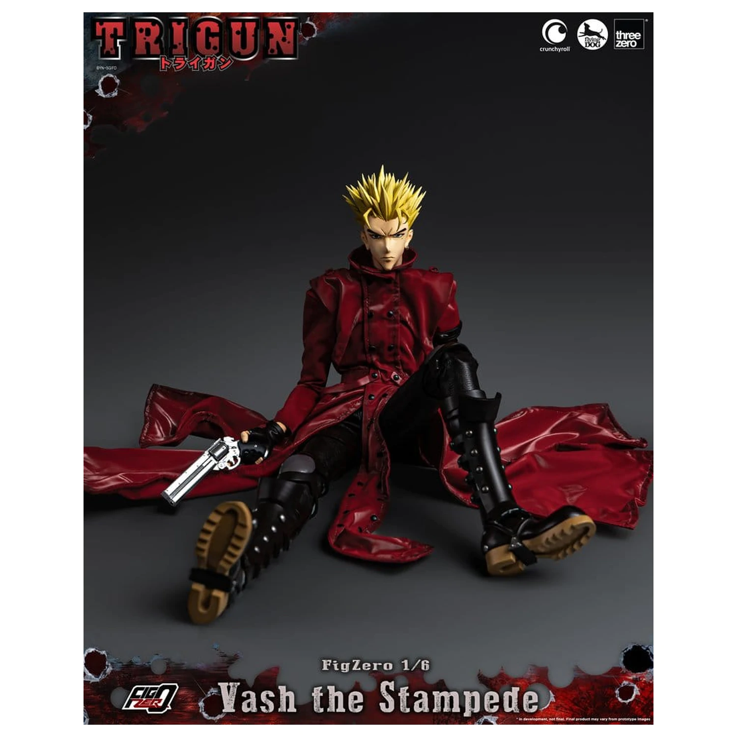 Trigun FigZero akciófigura 1/6 Vash the Stampede 31 cm termékfotó