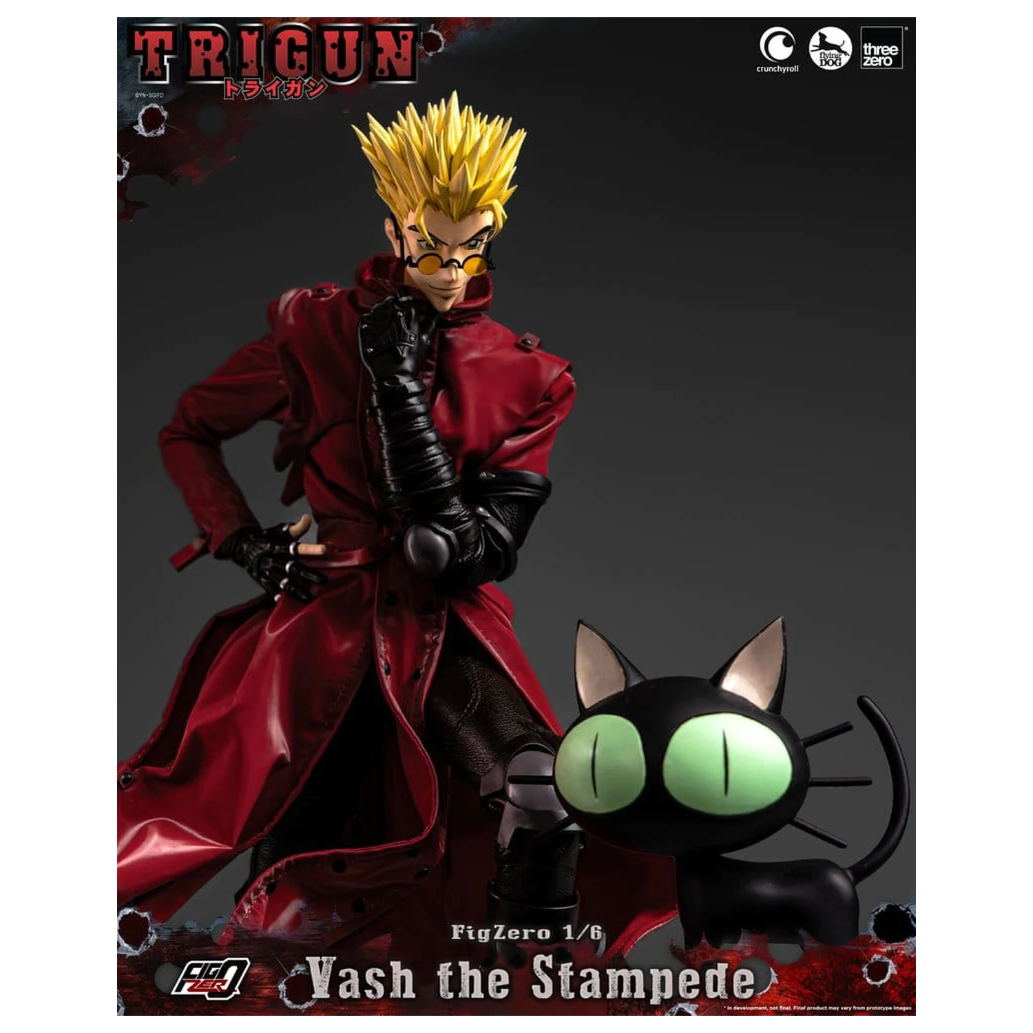 Trigun FigZero akciófigura 1/6 Vash the Stampede 31 cm termékfotó