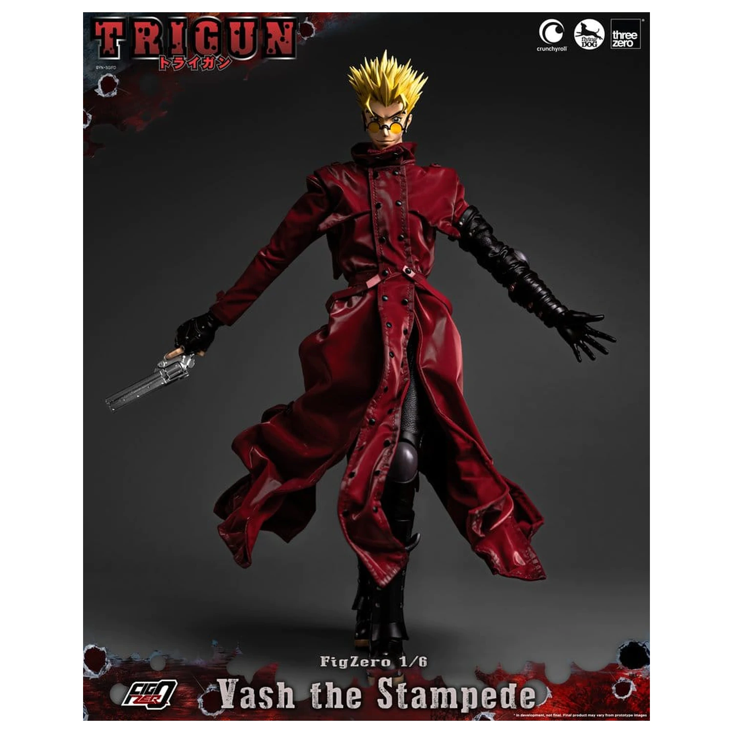 Trigun FigZero akciófigura 1/6 Vash the Stampede 31 cm termékfotó
