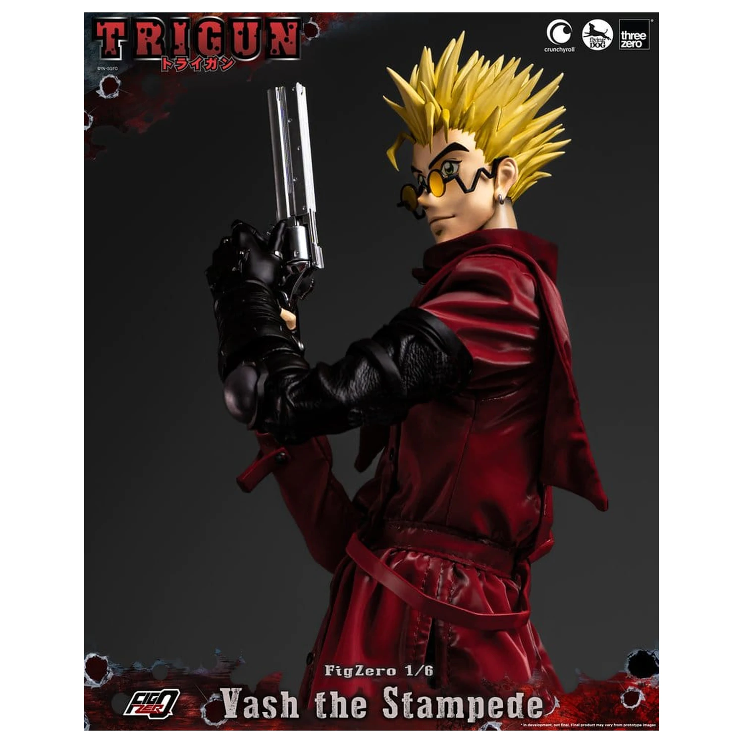 Trigun FigZero akciófigura 1/6 Vash the Stampede 31 cm termékfotó
