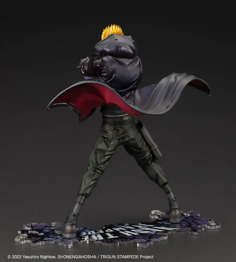 Trigun Stampede ARTFXJ 1/8 Vash the Stampede The Gunman in Black Ver. szobor figura 22 cm termékfotó