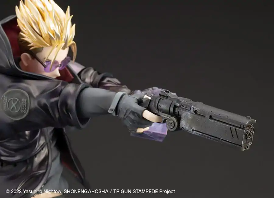 Trigun Stampede ARTFXJ 1/8 Vash the Stampede The Gunman in Black Ver. szobor figura 22 cm termékfotó