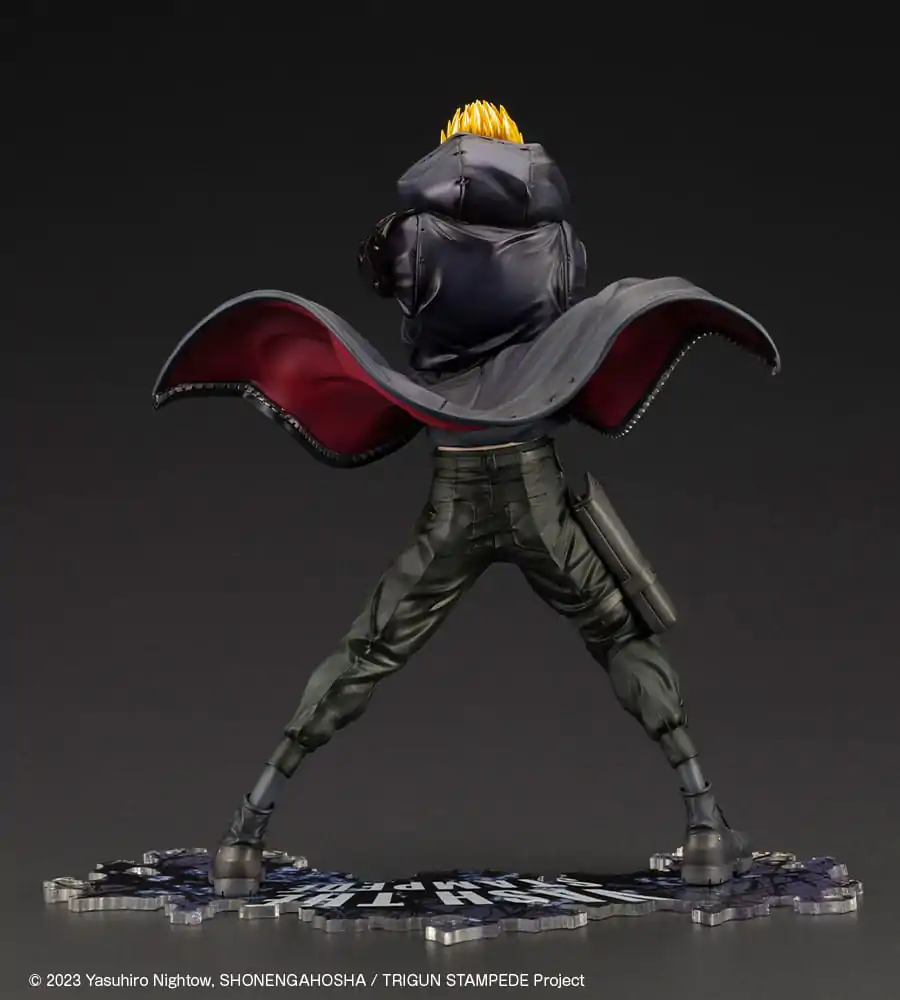 Trigun Stampede ARTFXJ 1/8 Vash the Stampede The Gunman in Black Ver. szobor figura 22 cm termékfotó