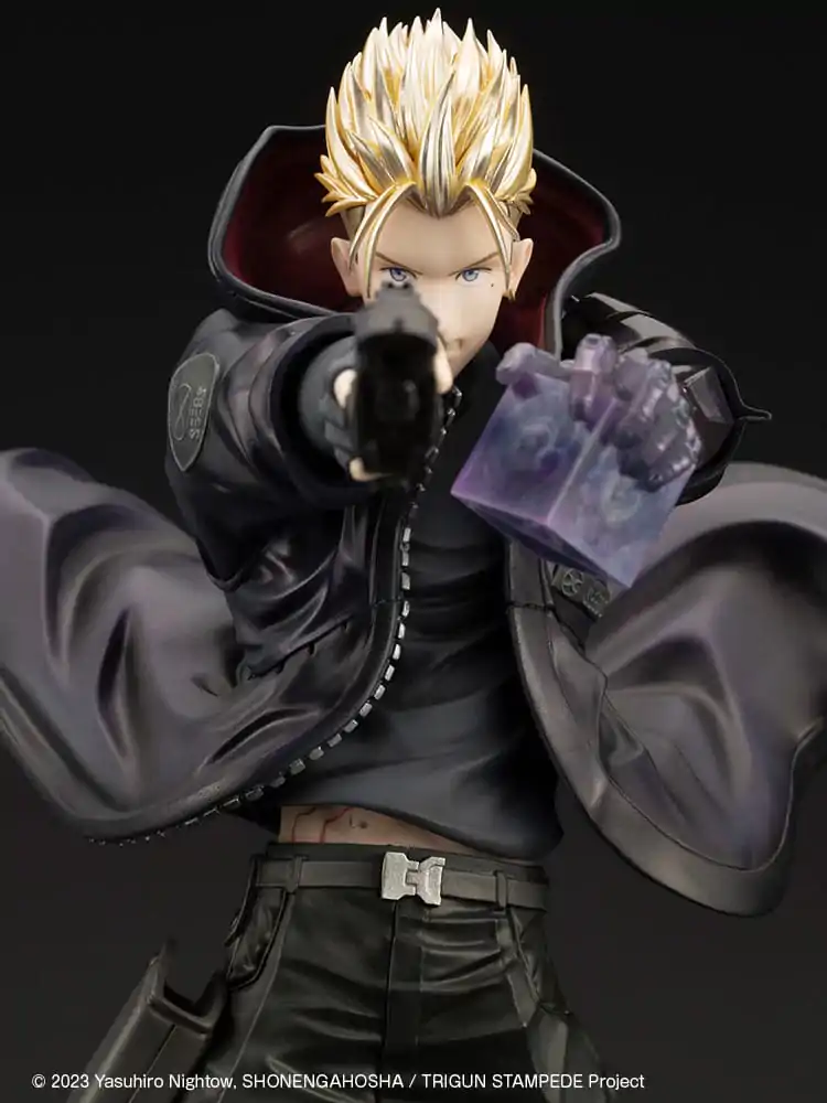 Trigun Stampede ARTFXJ 1/8 Vash the Stampede The Gunman in Black Ver. szobor figura 22 cm termékfotó