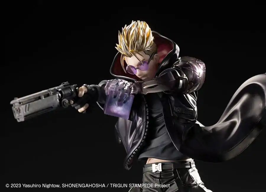 Trigun Stampede ARTFXJ 1/8 Vash the Stampede The Gunman in Black Ver. szobor figura 22 cm termékfotó
