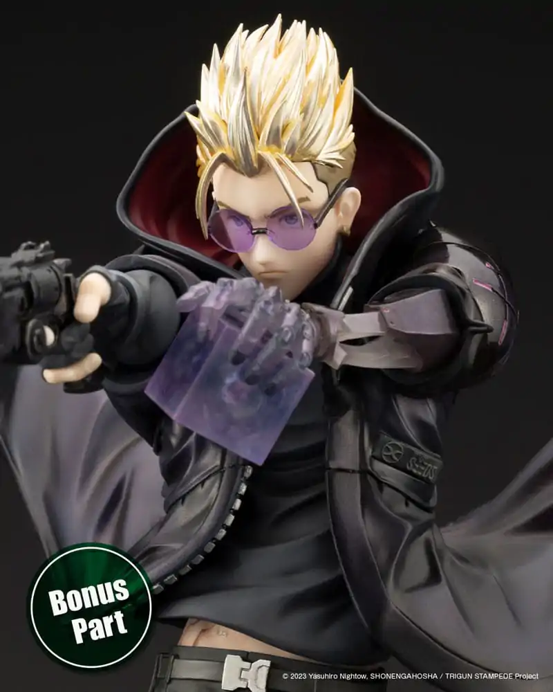Trigun Stampede ARTFXJ 1/8 Vash the Stampede The Gunman in Black Ver. szobor figura 22 cm termékfotó