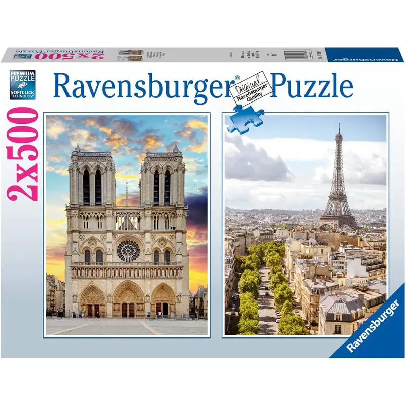Trip to Paris puzzle 2x500db-os termékfotó