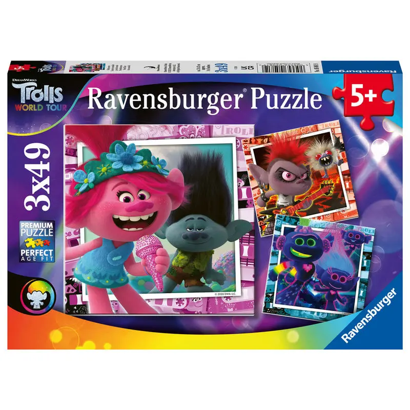 Trolls 2 puzzle 3x49db-os termékfotó