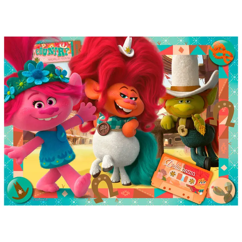 Trolls 2 puzzle 4x100db-os termékfotó