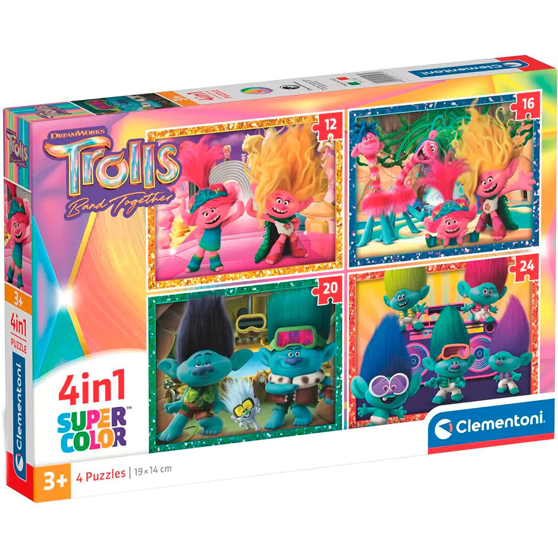 Trolls 3 puzzle 4 12-16-20-24 db-os termékfotó