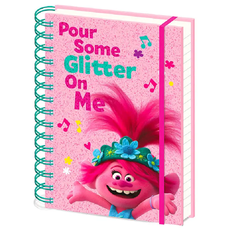 Trolls Világ körüli turné A5 jegyzetfüzet termékfotó