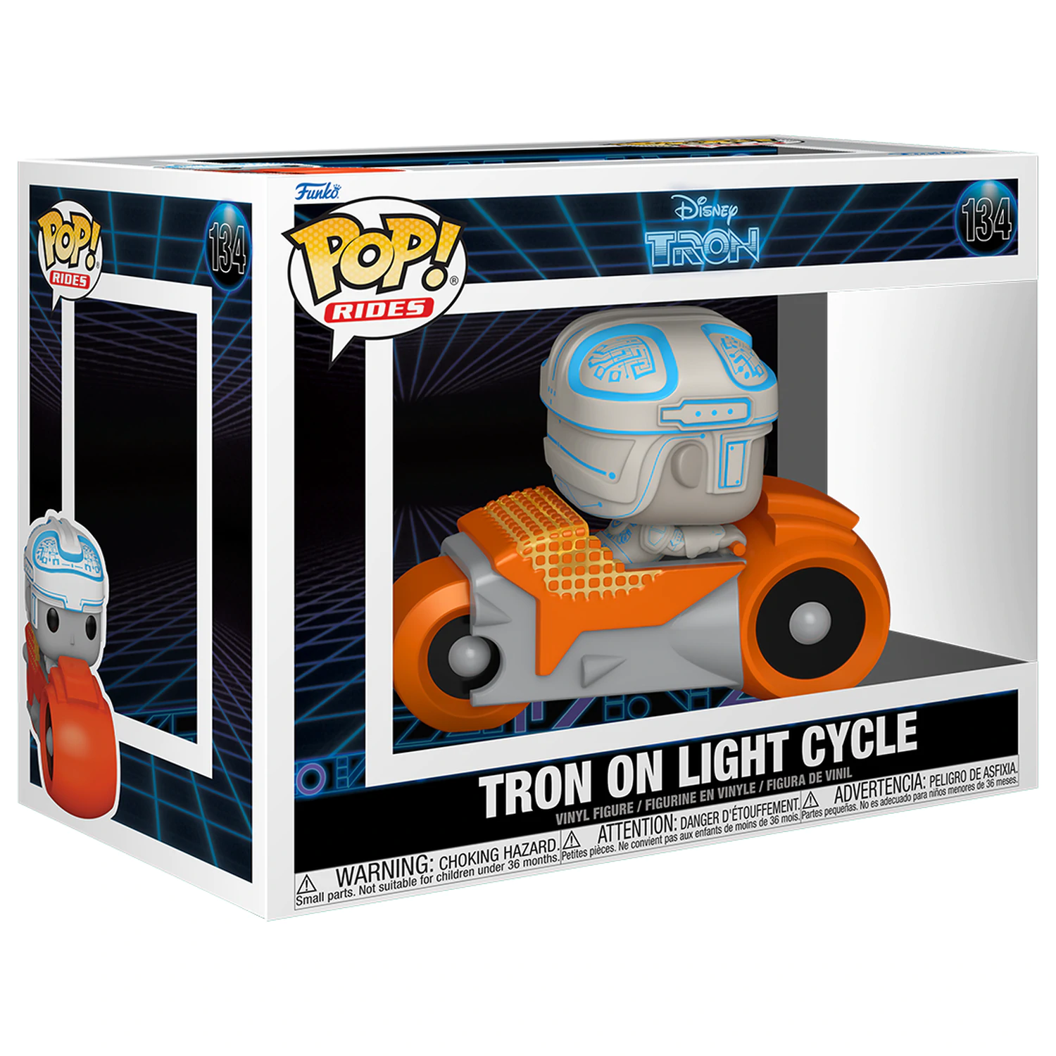 Tron(1982) Funko POP! Rides Deluxe Vinyl figura Tron w/Cycle 9 cm termékfotó