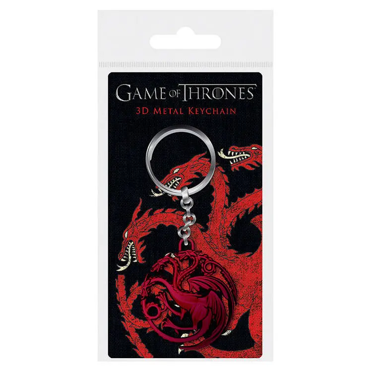 Trónok harca Targaryen metál kulcstartó termékfotó