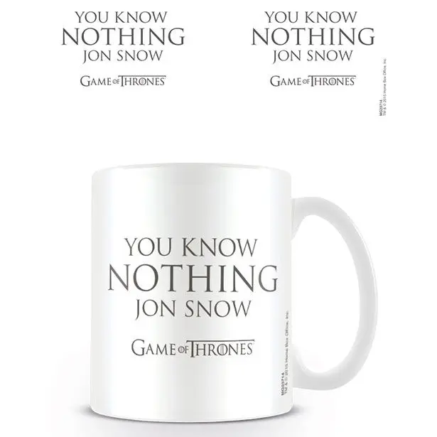 Trónok harca You Know Nothing Jon Snow bögre termékfotó