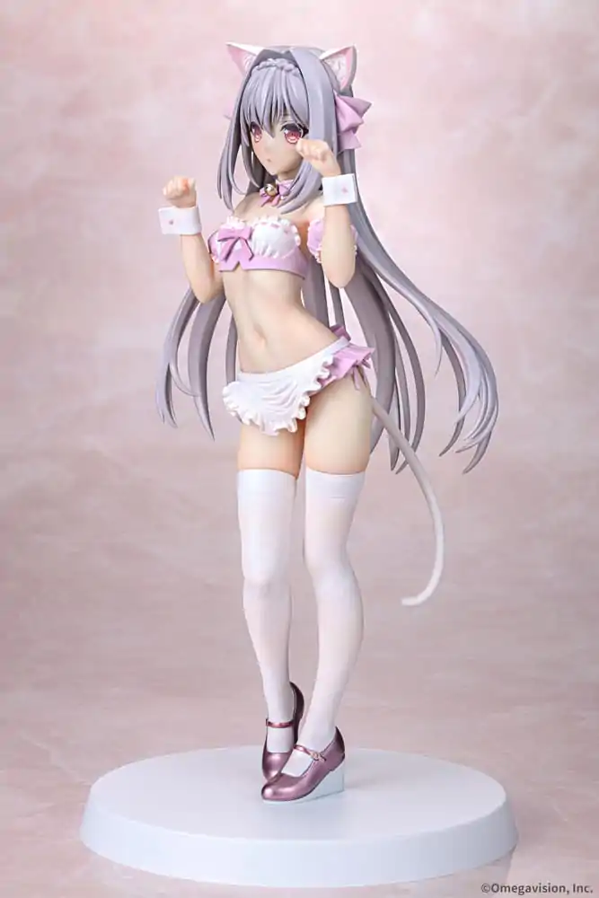 Tsuki ni Yorisou Otome no Sahou 1/6 Luna Sakurakouji Cat Maid Sakura Color Ver. PVC szobor figura 26 cm termékfotó