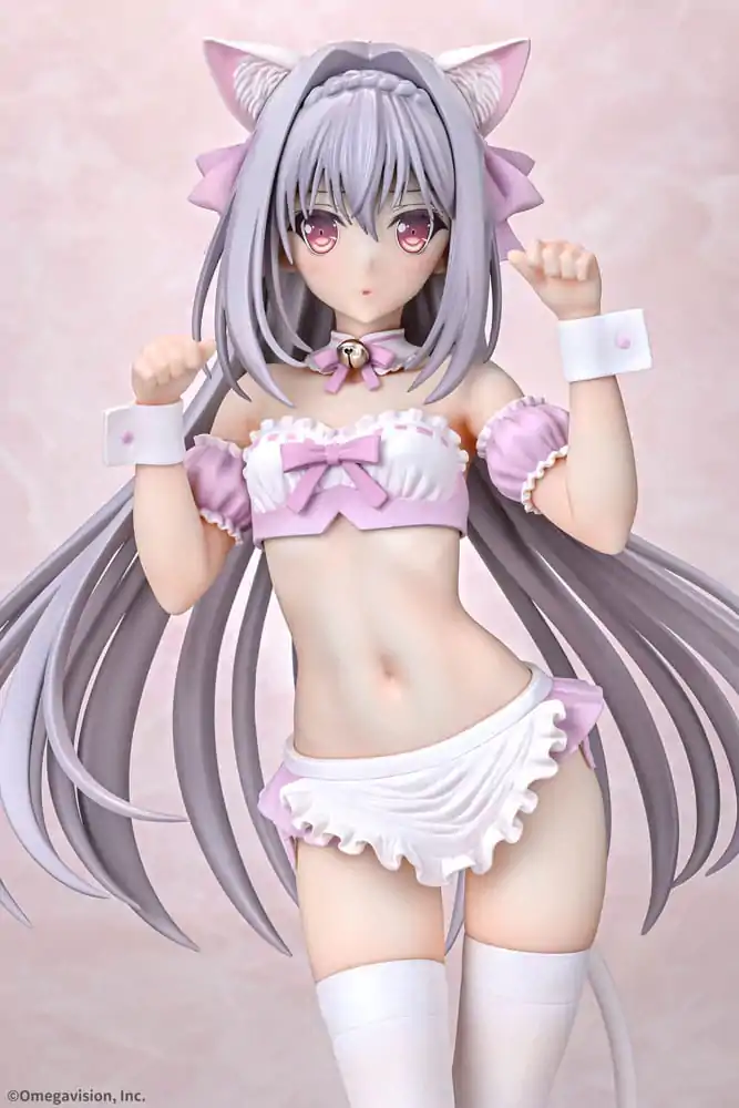 Tsuki ni Yorisou Otome no Sahou 1/6 Luna Sakurakouji Cat Maid Sakura Color Ver. PVC szobor figura 26 cm termékfotó