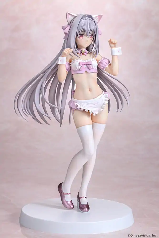 Tsuki ni Yorisou Otome no Sahou 1/6 Luna Sakurakouji Cat Maid Sakura Color Ver. PVC szobor figura 26 cm termékfotó