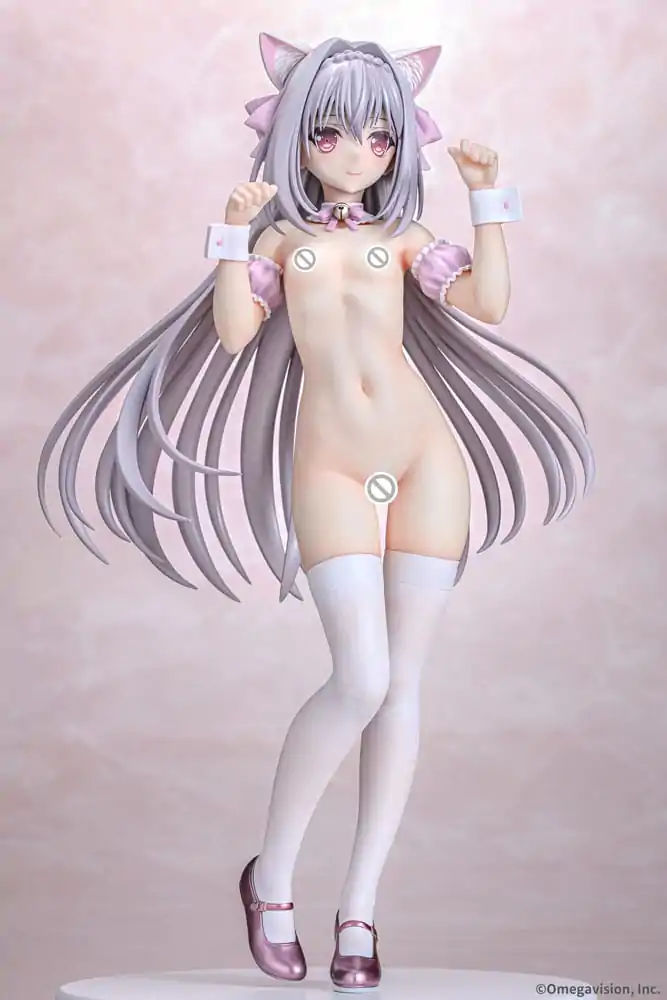 Tsuki ni Yorisou Otome no Sahou 1/6 Luna Sakurakouji Cat Maid Sakura Color Ver. PVC szobor figura 26 cm termékfotó