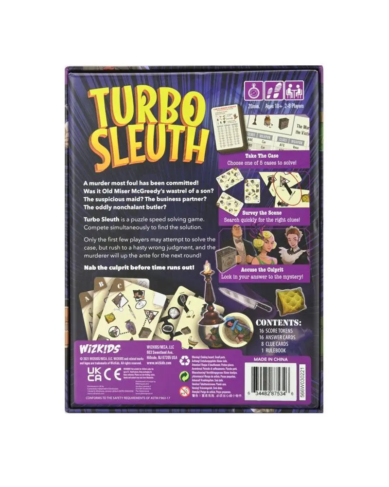 Turbo Sleuth Angol nyelvű társasjáték termékfotó