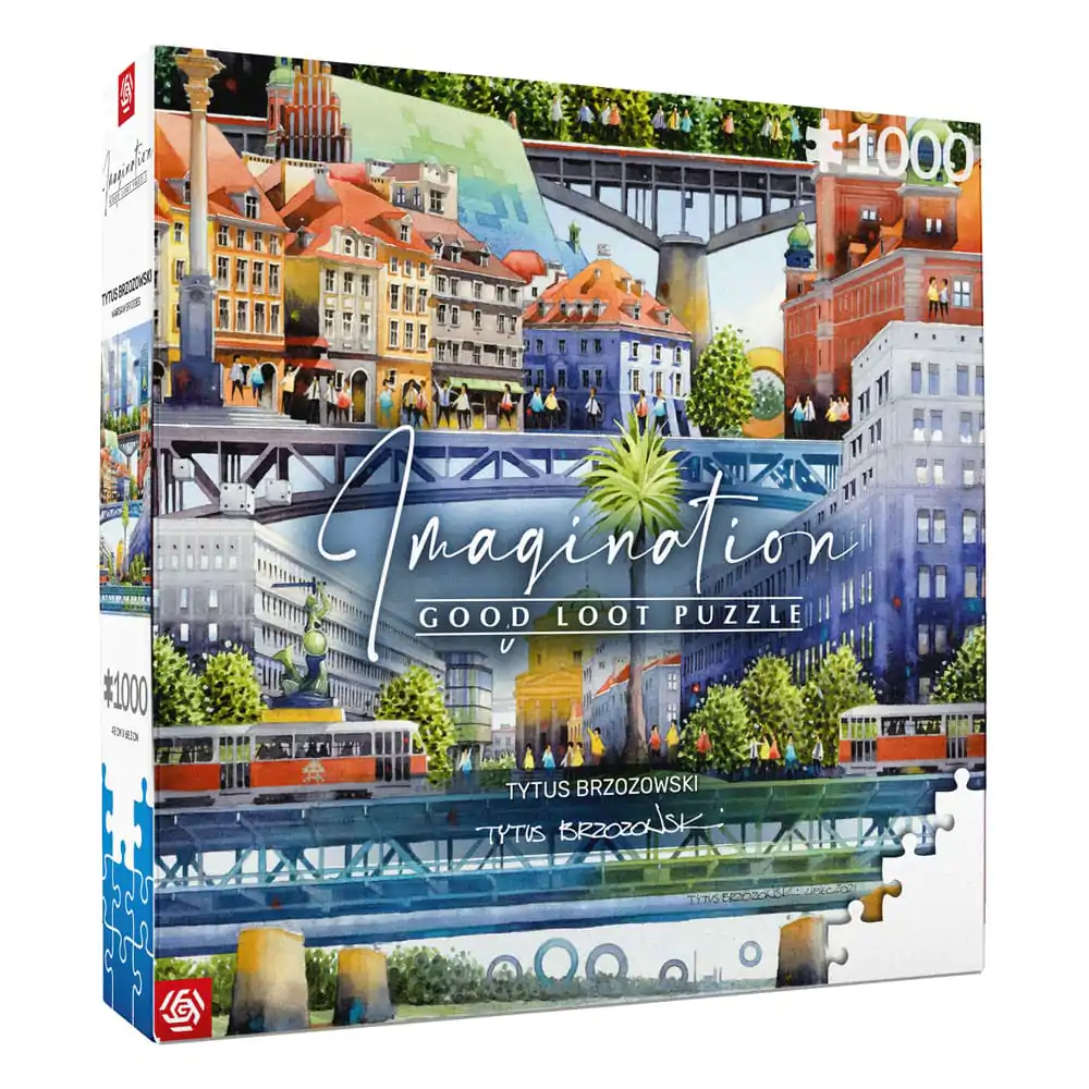 Tytus Brzozowski Imagination Warsaw Bridges puzzle (1000 darab) termékfotó