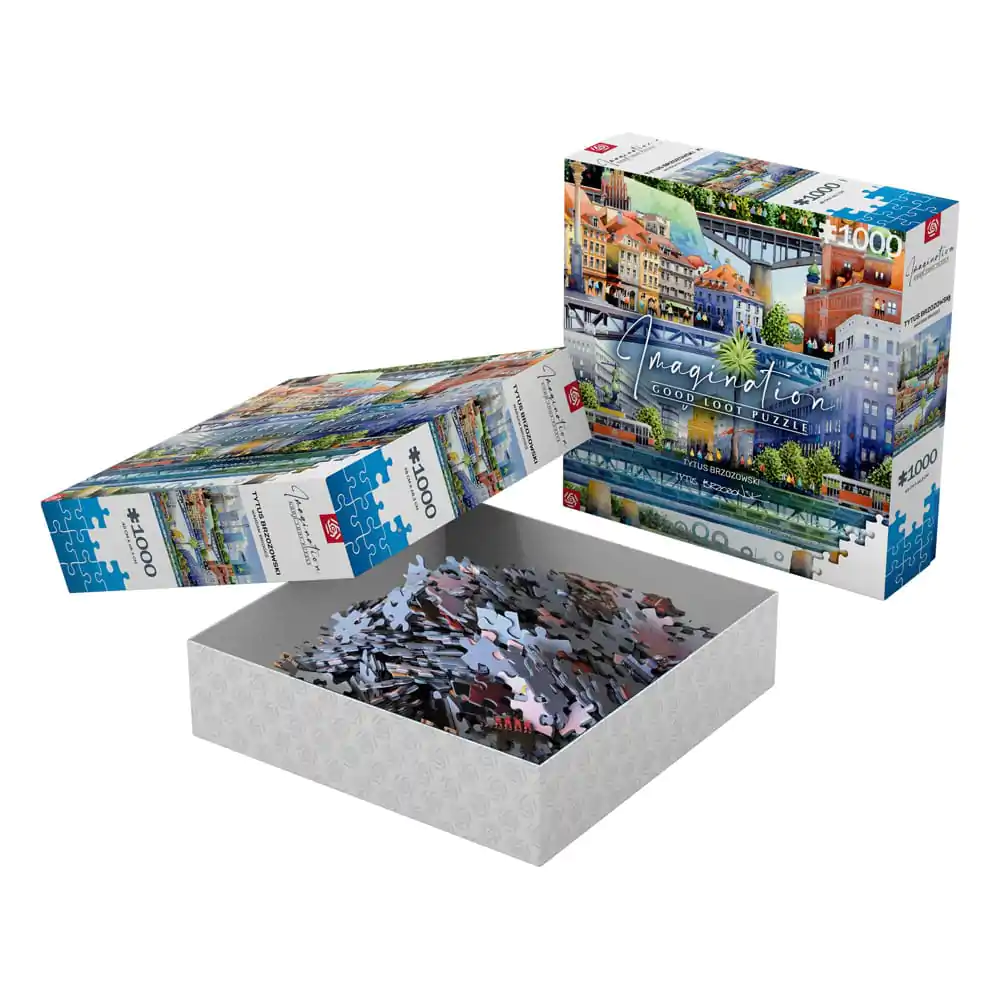 Tytus Brzozowski Imagination Warsaw Bridges puzzle (1000 darab) termékfotó